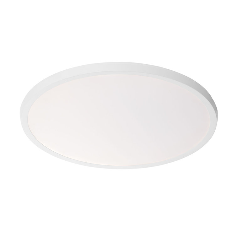Argo 19'' White Aluminum LED Flush Mount Light