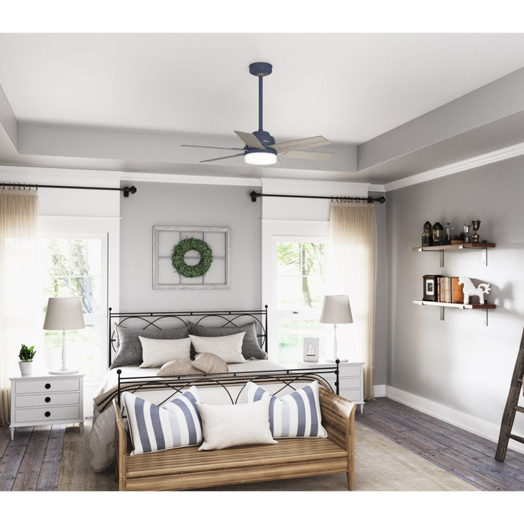 Indigo Blue 44" Pacer 6-Blade Ceiling Fan with LED Light and Remote