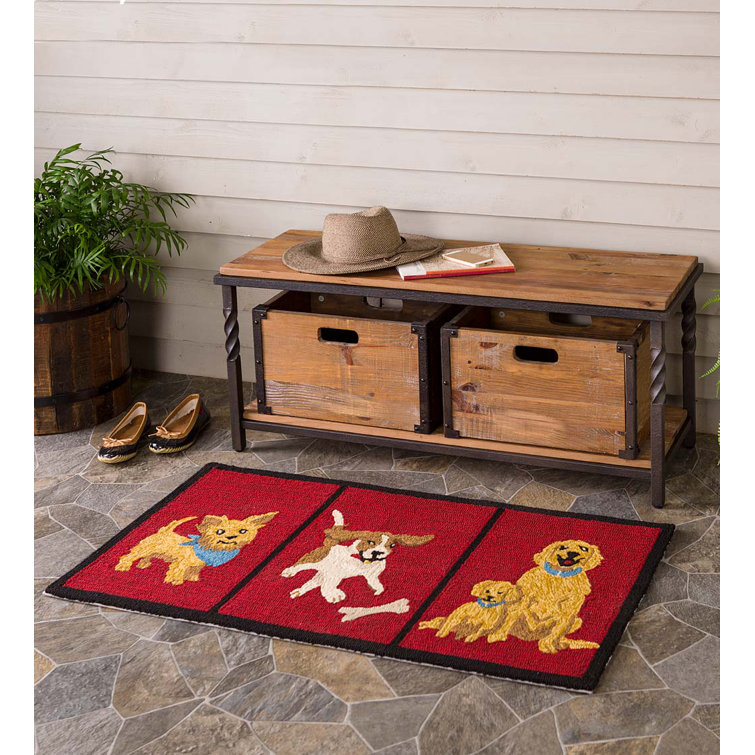 Rustic Deep Creek Wood Storage Crates, Set of 2