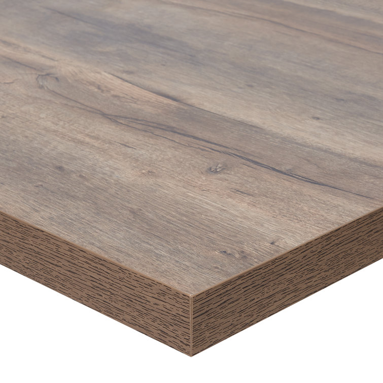Chestnut Rectangular Melamine Table Top with Square Edge