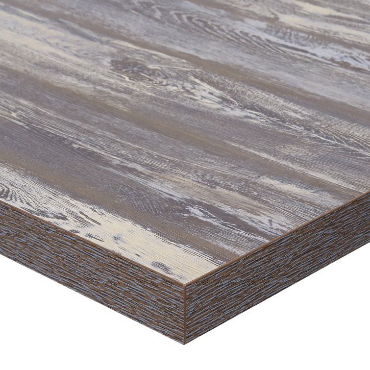 Farm House Rectangular Melamine Table Top with Square Edge