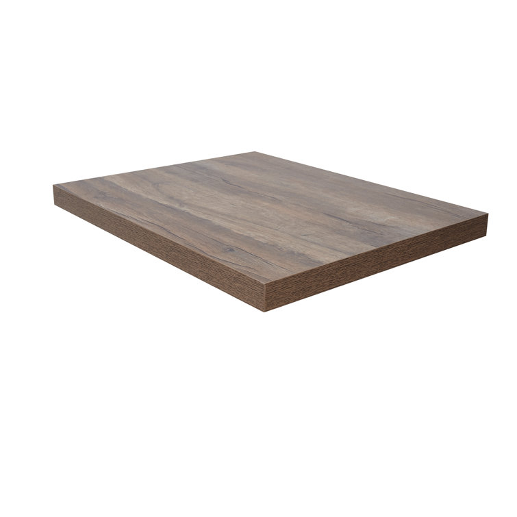 Chestnut Rectangular Melamine Table Top with Square Edge