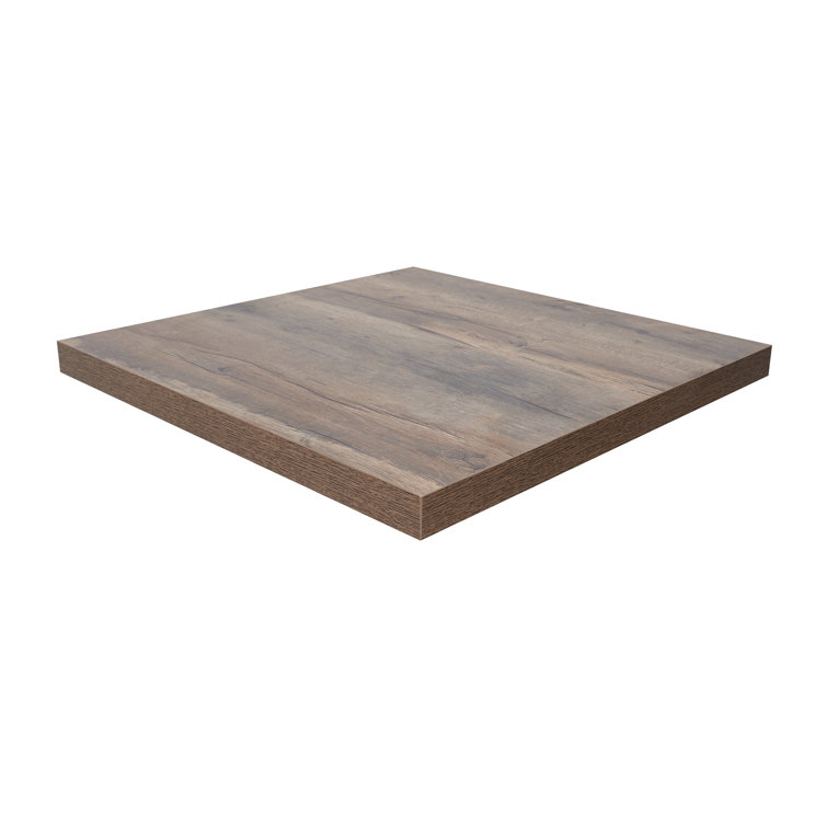 Chestnut Rectangular Melamine Table Top with Square Edge