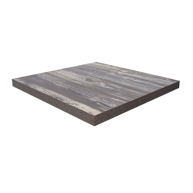 Farm House Rectangular Melamine Table Top with Square Edge