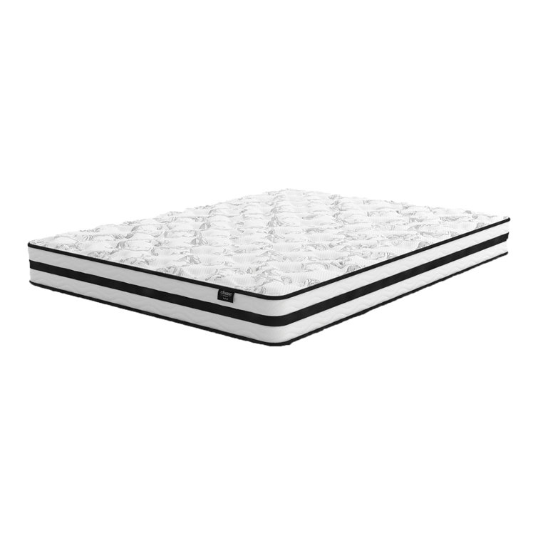 Queen White Innerspring Gel Memory Foam Mattress