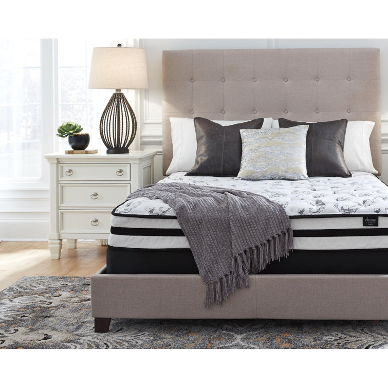 Queen White Innerspring Gel Memory Foam Mattress
