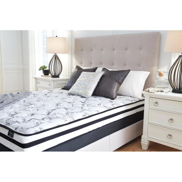 Queen White Innerspring Gel Memory Foam Mattress