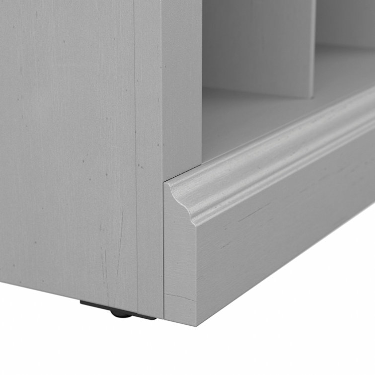 Cape Cod Gray Engineered Wood Entryway Shoe Storage Bench