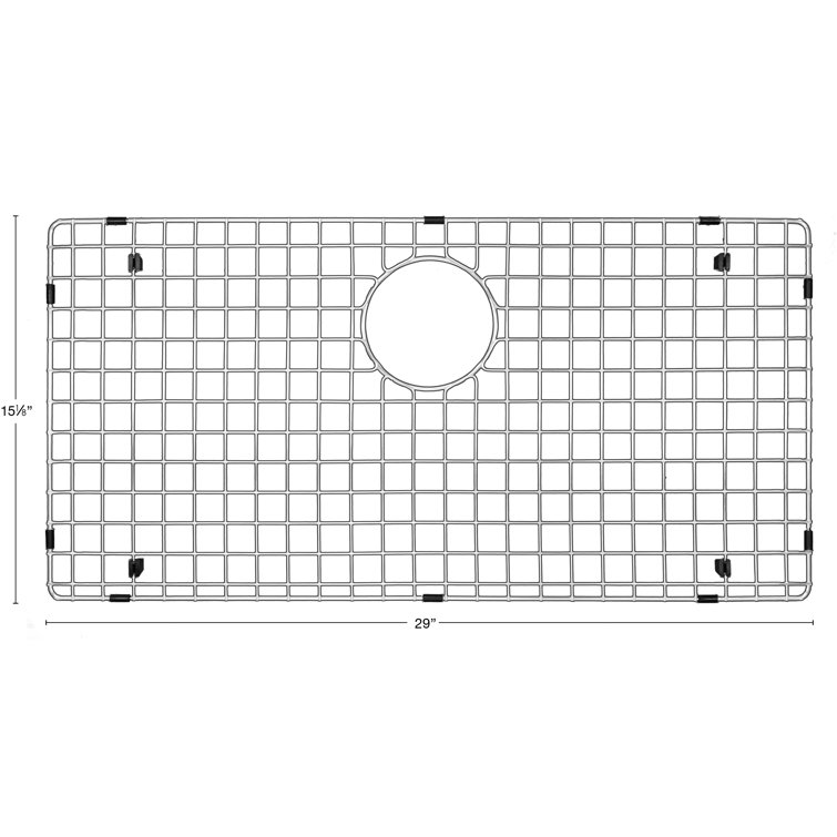 Karran Stainless Steel Bottom Grid for QA-740 and QAR-740 Sinks