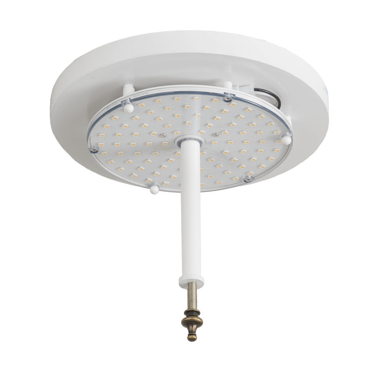 Vincent 30" Brown Glass Rustic Flush Mount