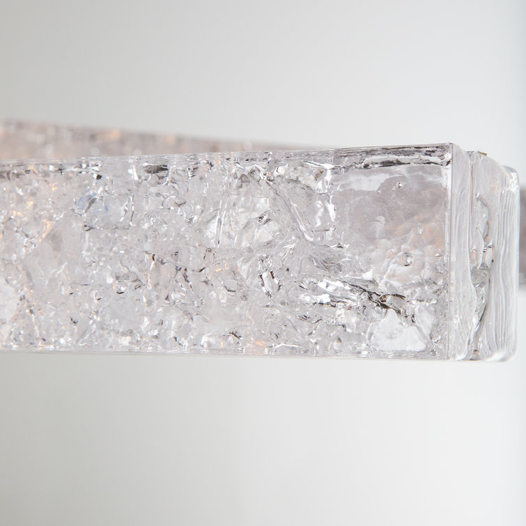 Silver Modular Double Linear Suspension Chandelier with LED