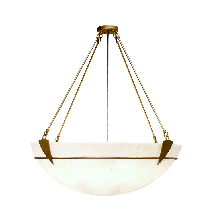 45-Inch Glass Globe Inverted Pendant Light