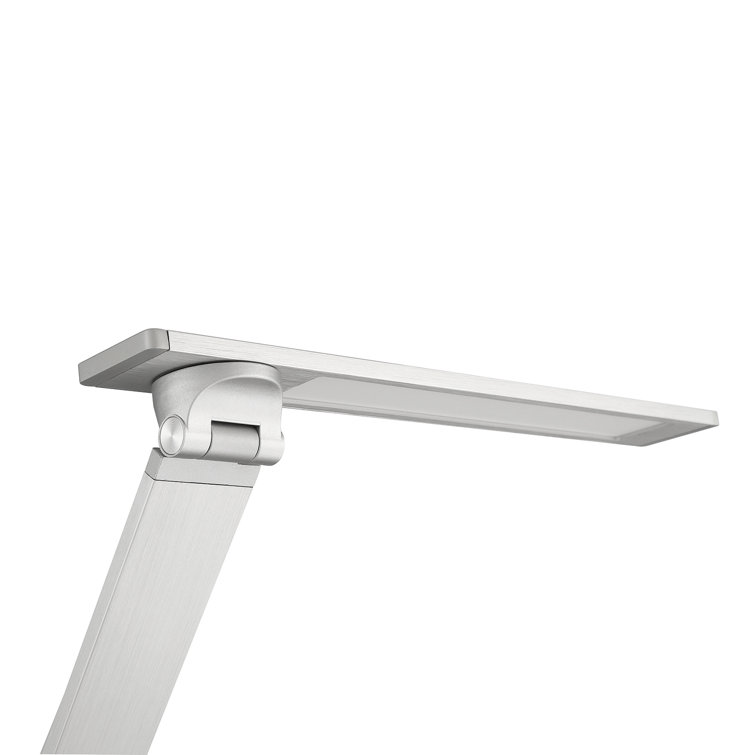 Modern Aluminum LED Swing Arm Sconce with White Acrylic Shade
