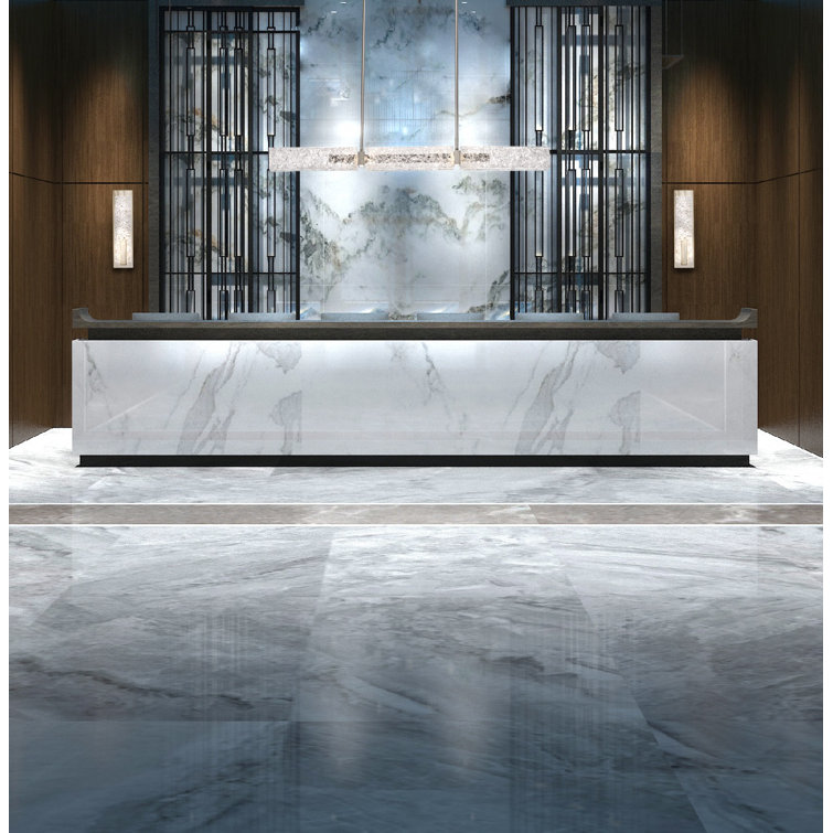 Glacier Artisan Cast Glass 50.9" LED Island Light in Matte Black
