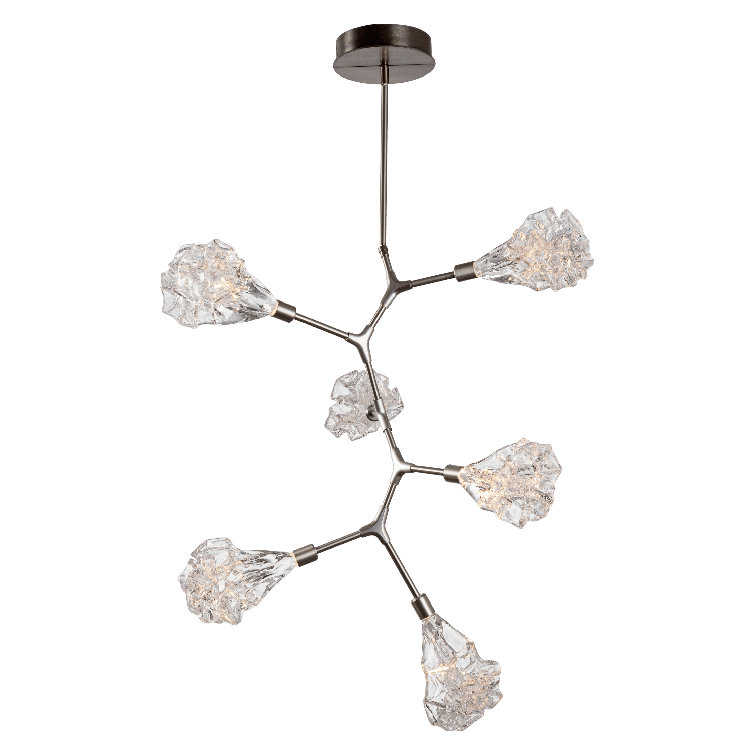Bronze Sputnik 31.8'' Vine-Inspired Chandelier with Hand-Polished Steel