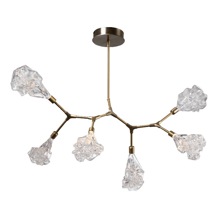Bronze Sputnik 8-Light Linear LED Chandelier