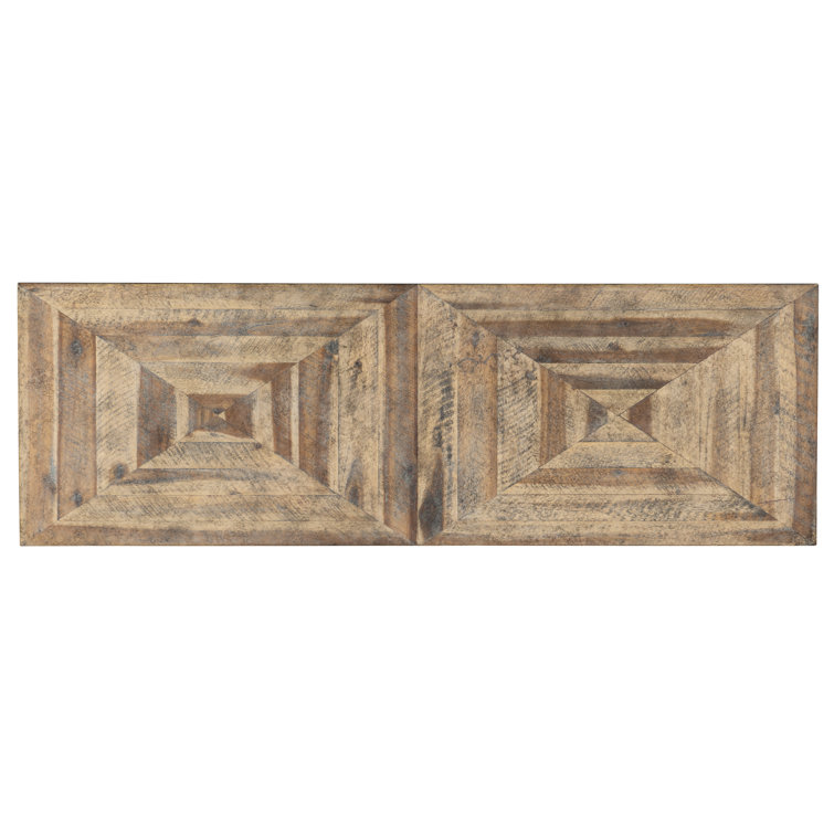 Light Wood and Bronze 4-Shelf Accent Cabinet with Soft Close Drawer