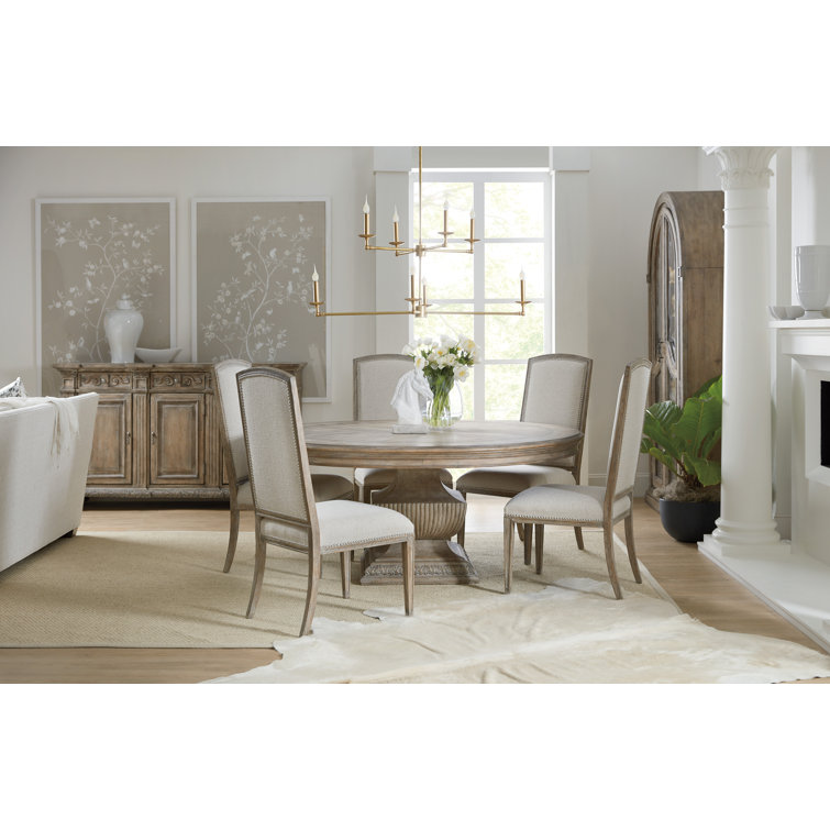 Castella Antique Slate 60" Reclaimed Wood Round Dining Table