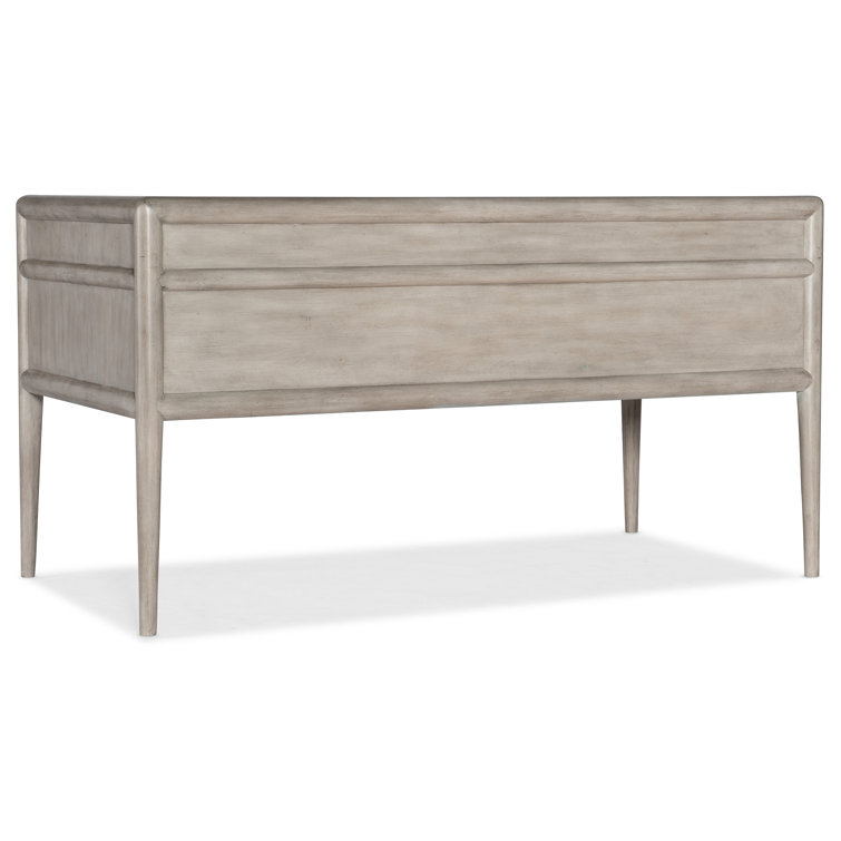 Executive Alder Wood Home Office Desk in Grey Mink with 4 Drawers