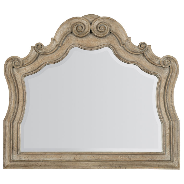 Castella Traditional Brown Wood Wall Mirror