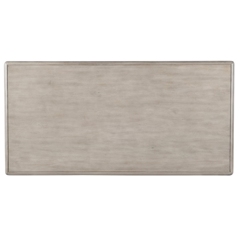 Executive Alder Wood Home Office Desk in Grey Mink with 4 Drawers