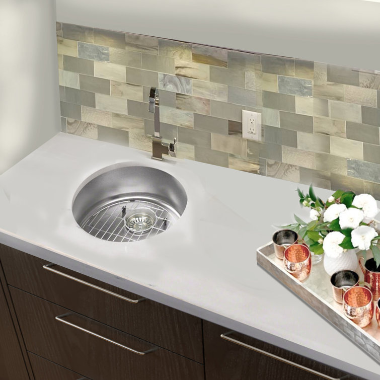 Polished Chrome Round Stainless Steel Sink Grid