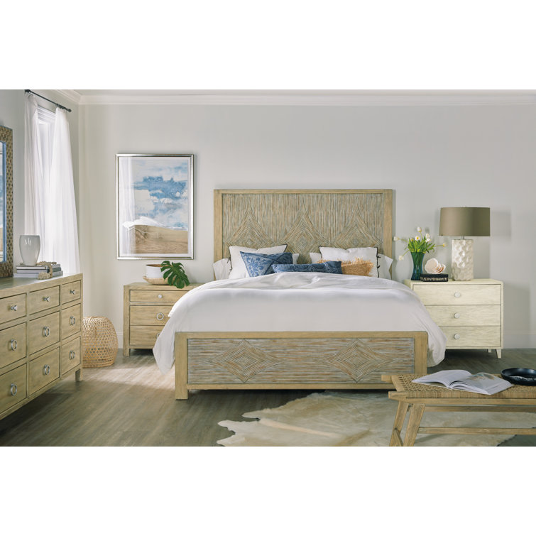 Malibu-Inspired Coastal Cool 3-Drawer Nightstand with USB Port