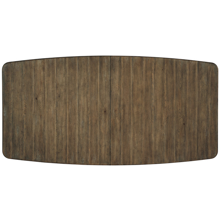 Cumberland Rectangular Extendable Dining Table in Natural Brown Wood