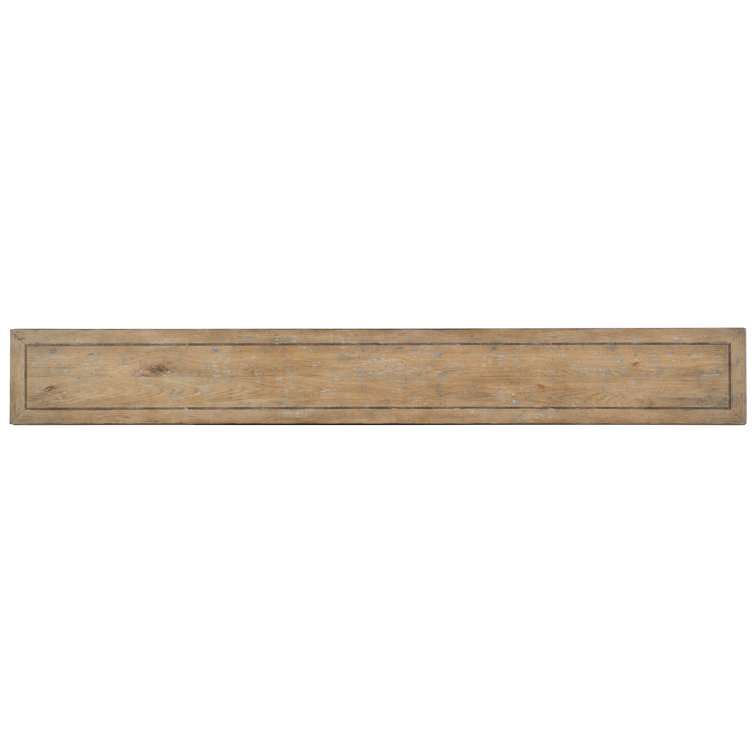 Adette 76'' Beige Oak Rectangular Console Table with Storage