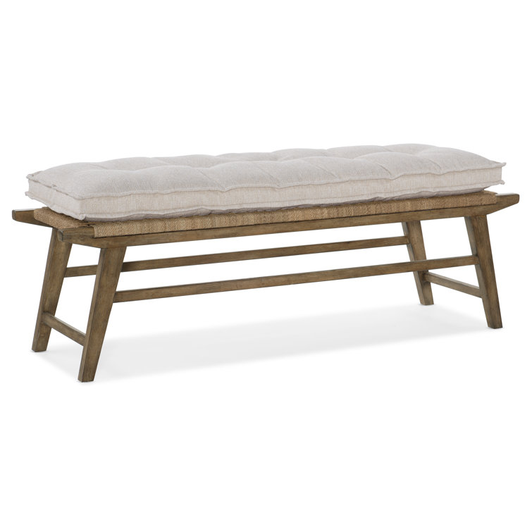 Cliffside Sundance 64.5" Beige Woven Rope Bed Bench