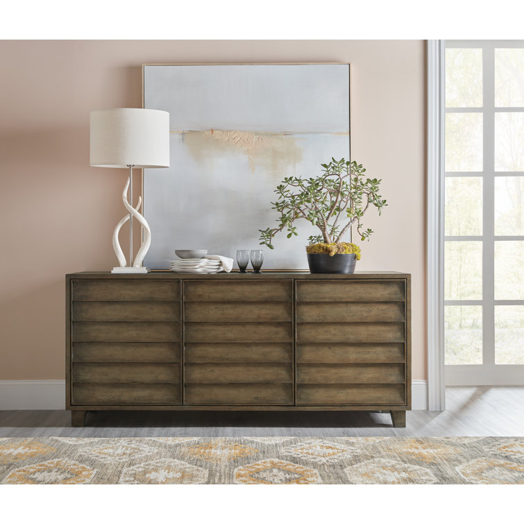 Cliffside 76'' Brown Transitional Buffet with Shutter Doors