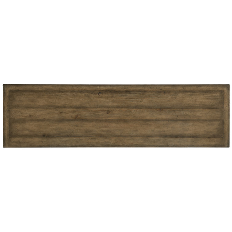 Transitional Sundance Large Brown Rattan Media Console