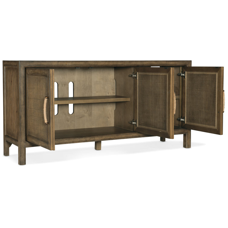 Transitional Sundance Large Brown Rattan Media Console