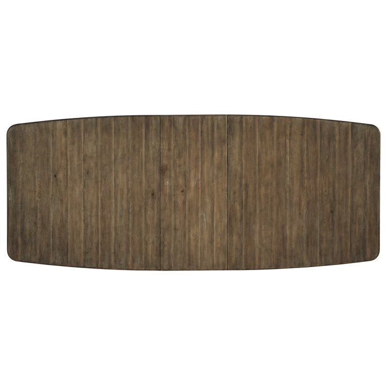 Cumberland Rectangular Extendable Dining Table in Natural Brown Wood