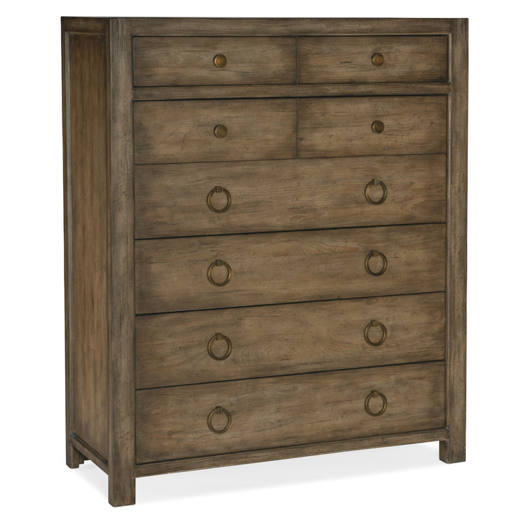 Malibu Coastal Cool 6-Drawer Dresser with Antique Bronze Pulls