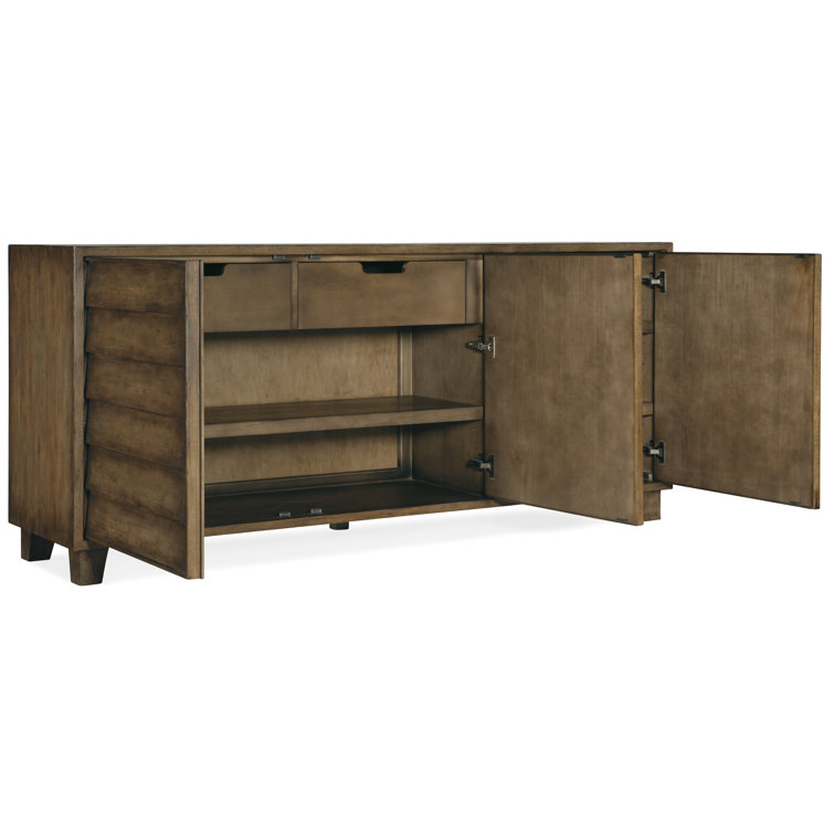 Cliffside 76'' Brown Transitional Buffet with Shutter Doors