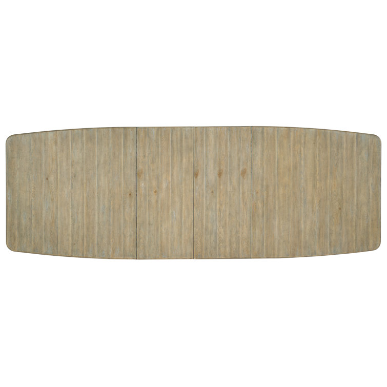 Anders Natural Wood Geometric Extendable Dining Table
