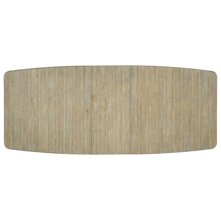 Anders Natural Wood Geometric Extendable Dining Table