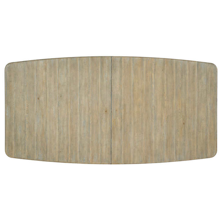 Anders Natural Wood Geometric Extendable Dining Table