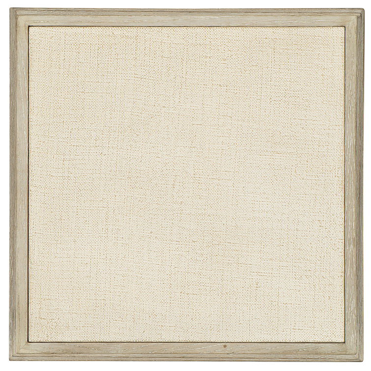 Beige and White Oak Transitional Square End Table