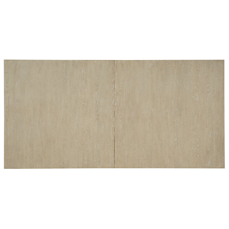 Beige Oak Extendable Farmhouse Dining Table