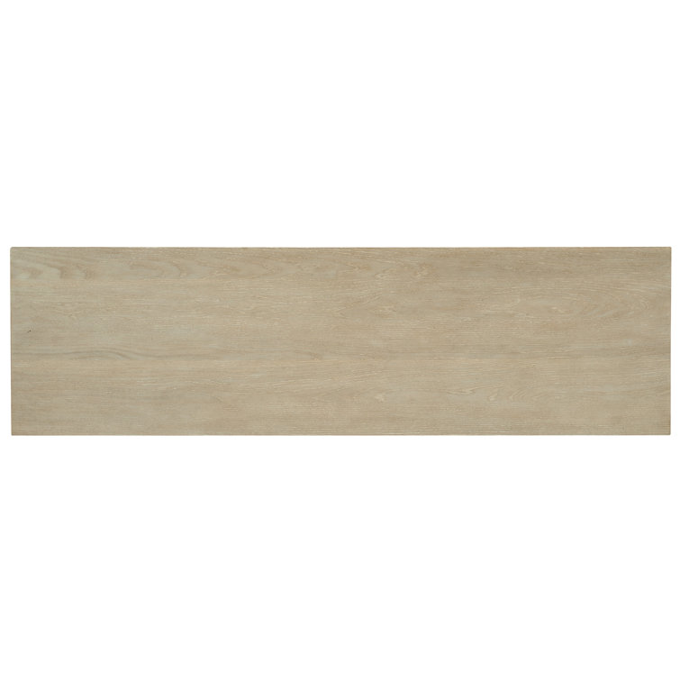 Cascade Transitional 6-Drawer Light Wood & Gray Dresser