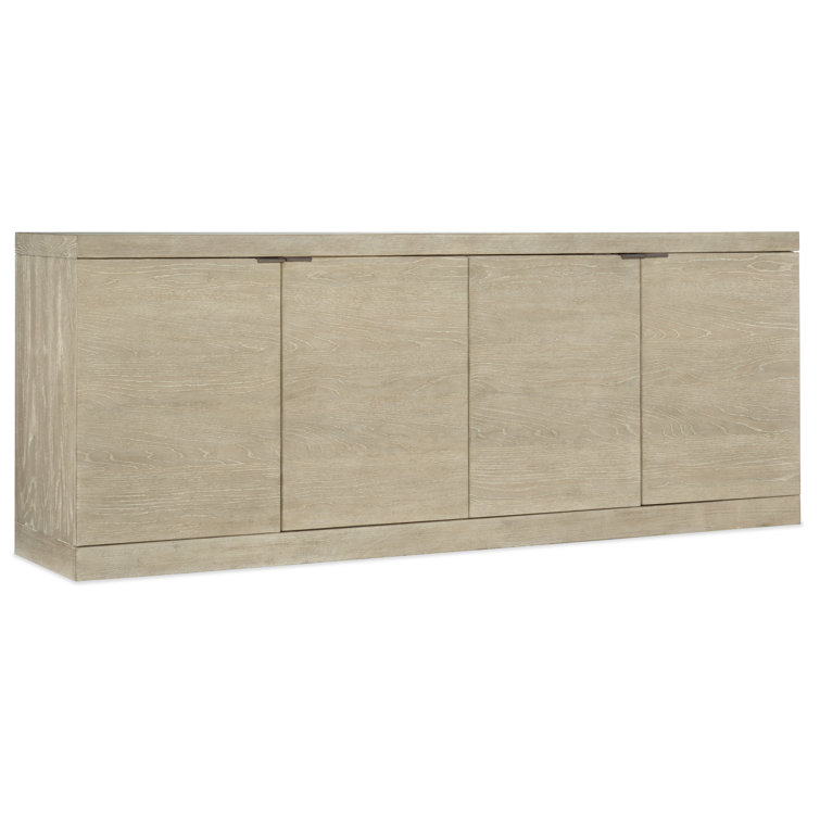 Cascade Transitional 76'' Beige Oak Media Console