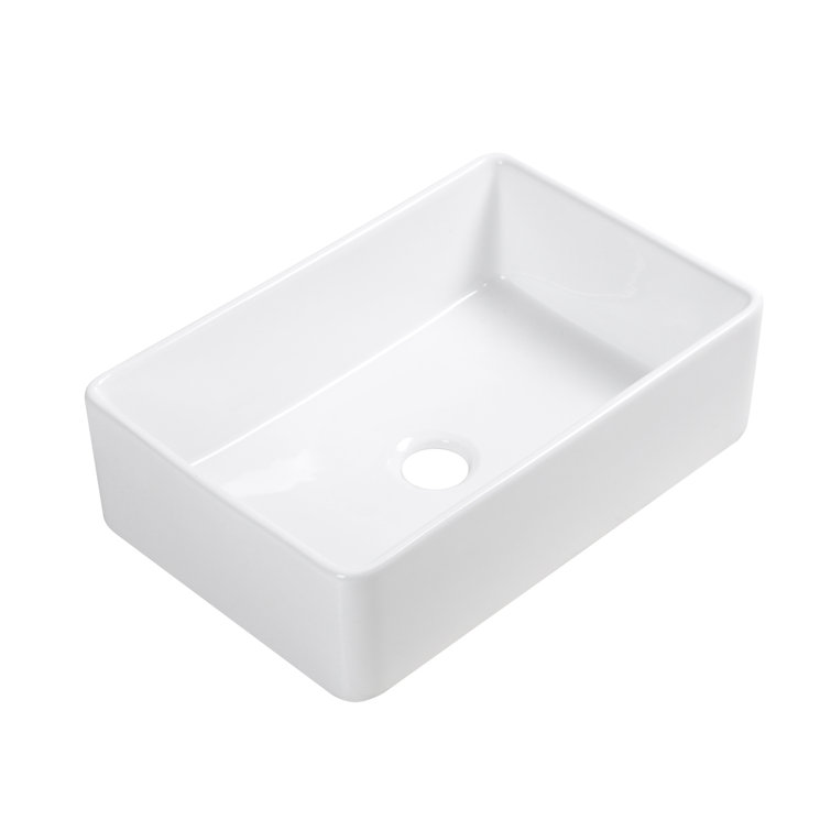 Treviso White Fireclay 30" Single Bowl Farmhouse Sink