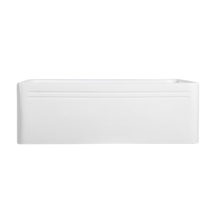 Calabria 30'' White Fireclay Farmhouse Kitchen Sink