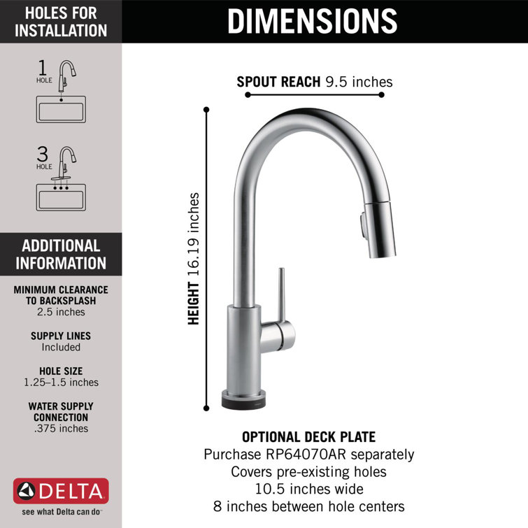 Stainless Steel Modern Pull-Down Kitchen Faucet with Spray