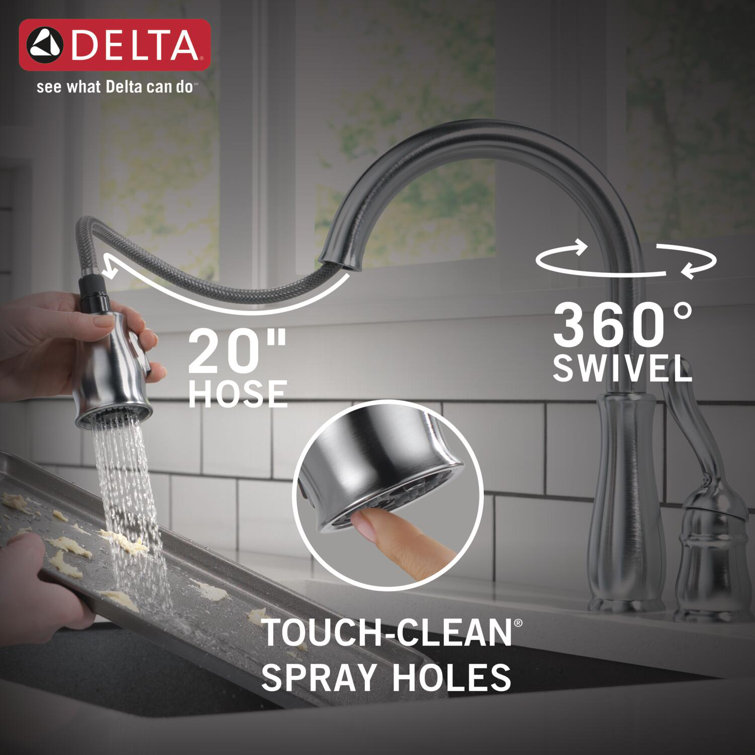 Arctic Stainless Steel Pull-Down Kitchen Faucet with Spray