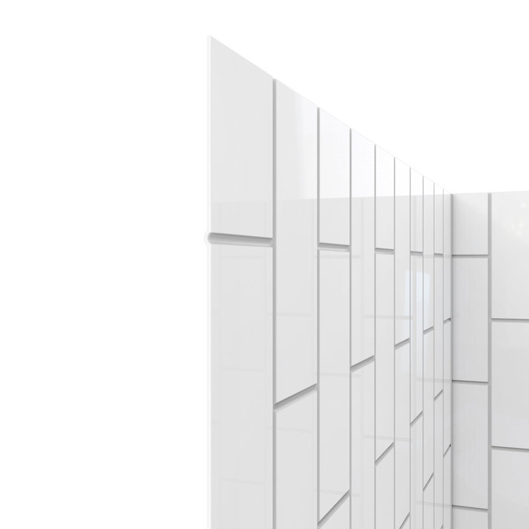 Matte Black Frameless Square Shower Kit with Acrylic Base