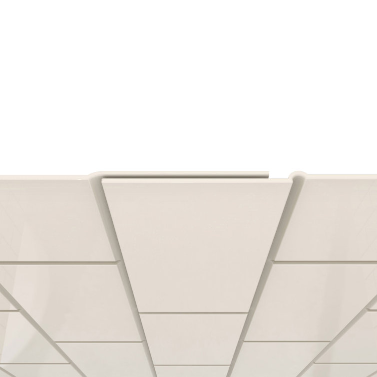 QWALL-VS 36" x 41.5" Biscuit Acrylic Shower Kit