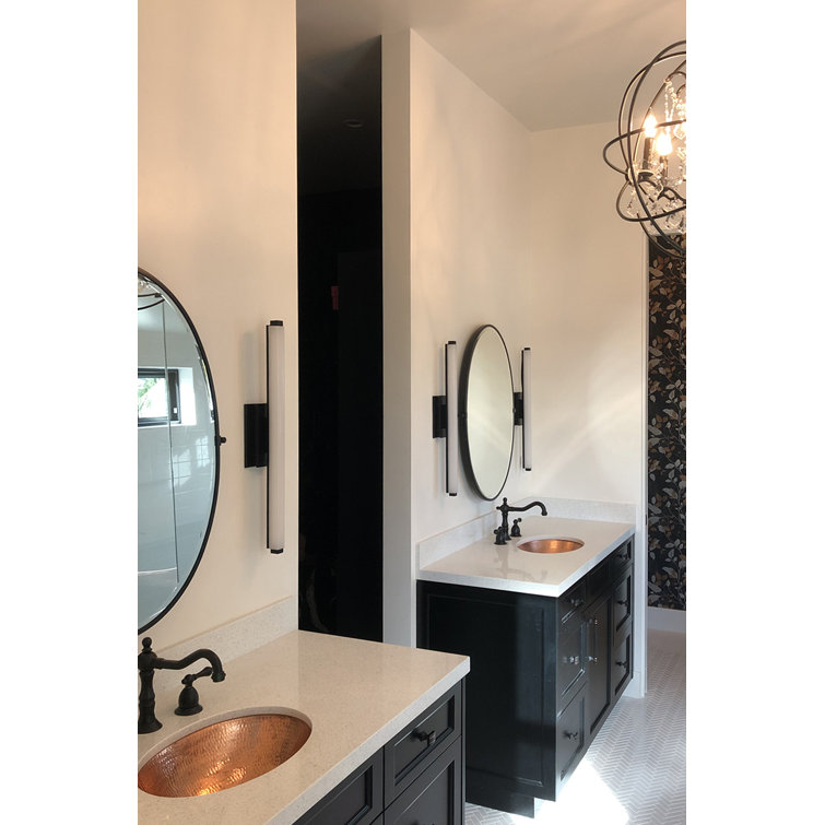 19" Oval Hand-Hammered Polished Copper Undermount Bathroom Sink